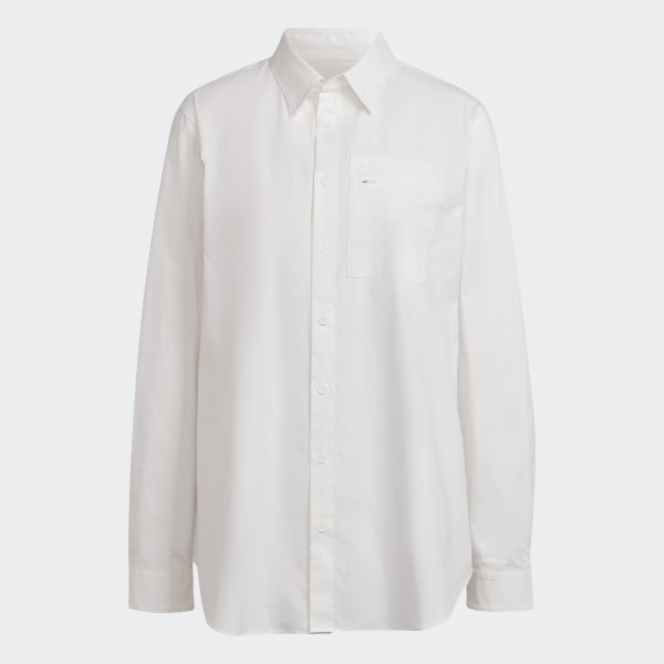 Blanc Chemise Y-3 Classic Chest Logo Button-Down MMB29