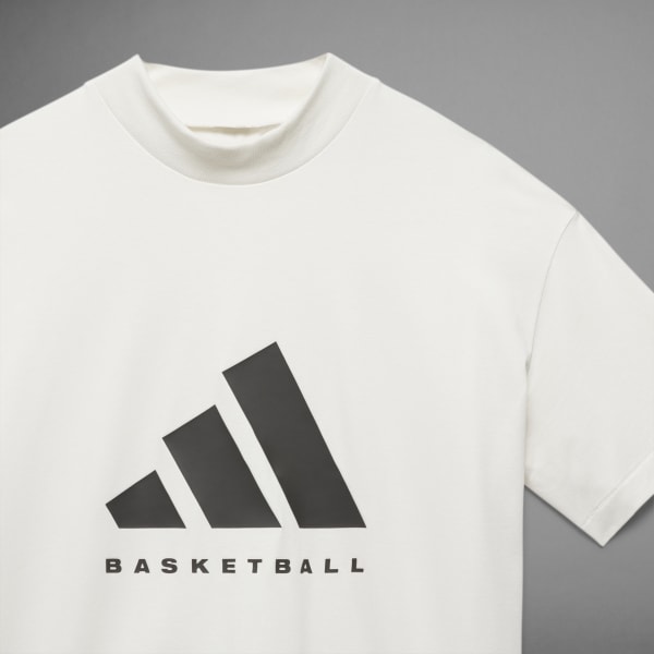 White adidas Basketball Tee
