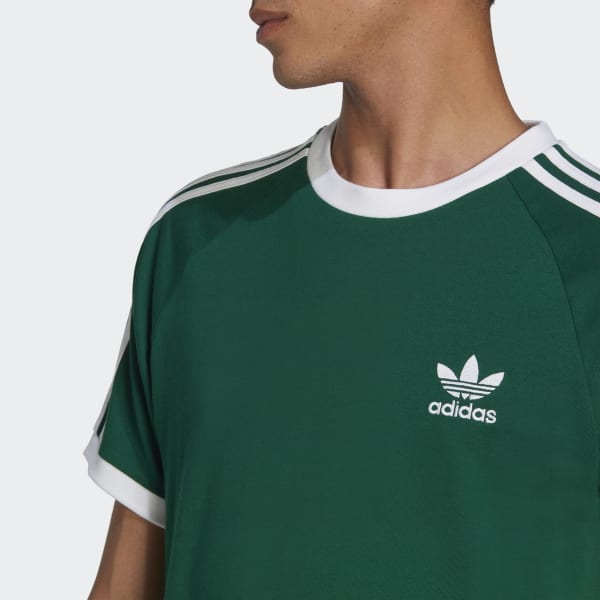 Zielony Adicolor Classics 3-Stripes Tee