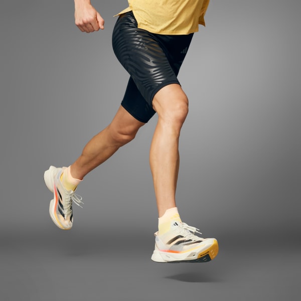 Negro Licras Cortas de Running Adizero Control