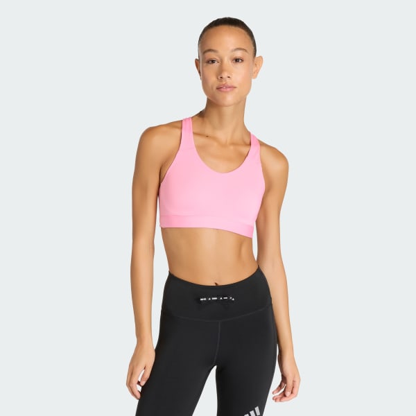 Rosado Top Deportivo Optime Essentials Workout de SOPORTE ALTO