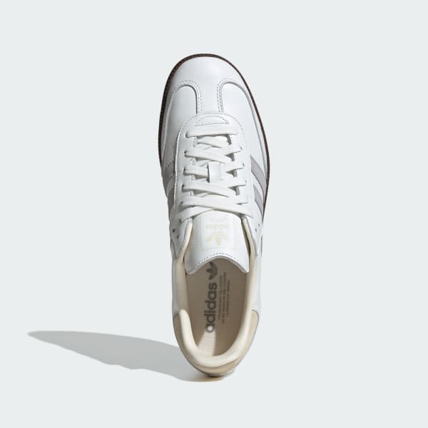 Adidas white & navy samba og shoes discount