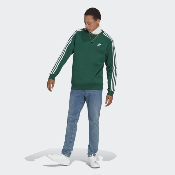 Groen Adicolor Classics 3-Stripes Sweatshirt