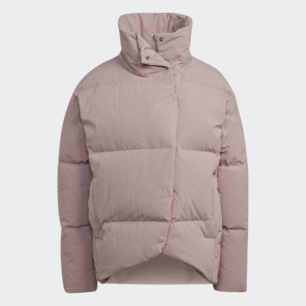 Lila Big Baffle Daunenjacke