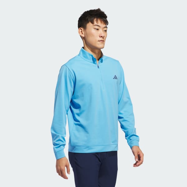 Blue Elevated 1/4-Zip Pullover