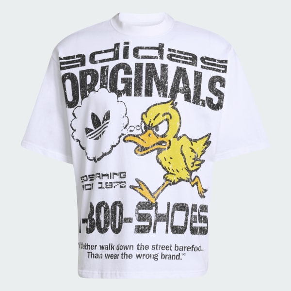 Branco Camiseta Estampada Originals Duck