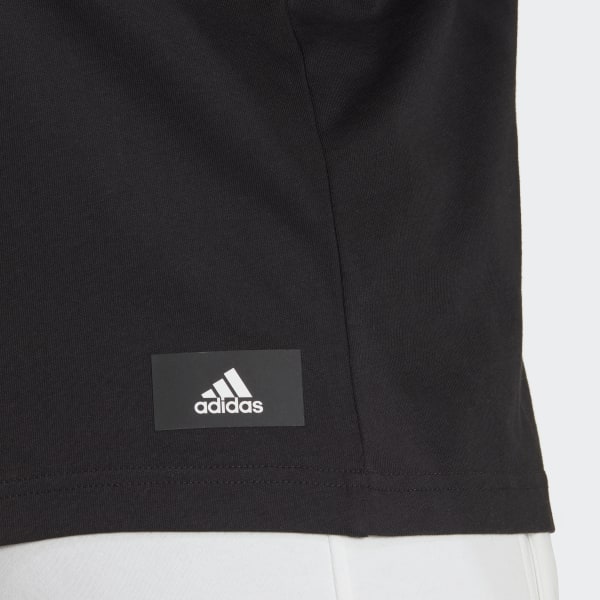 Preto T-shirt Badge of Sport Future Icons TA509