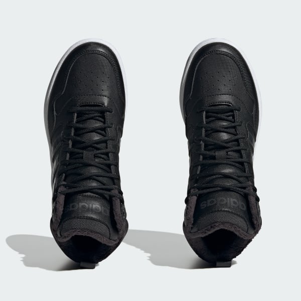 Black Hoops 3.0 Mid Lifestyle Basketball Classic Fur Lining Winterized Shoes