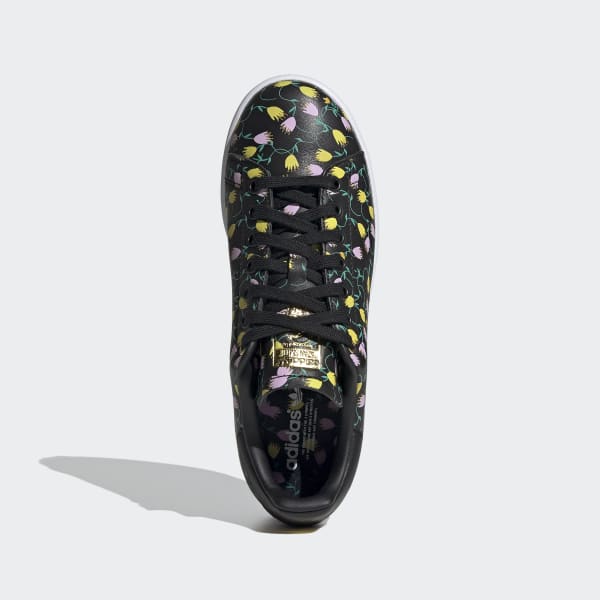 stan smith black floral