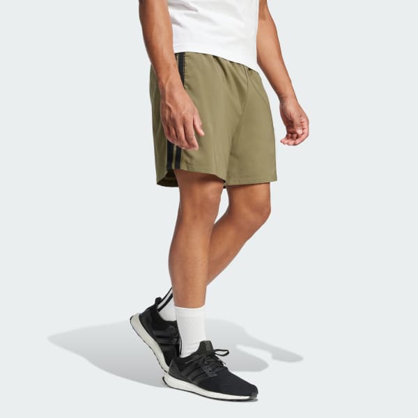 Green Essential 3-Stripes Chelsea Shorts