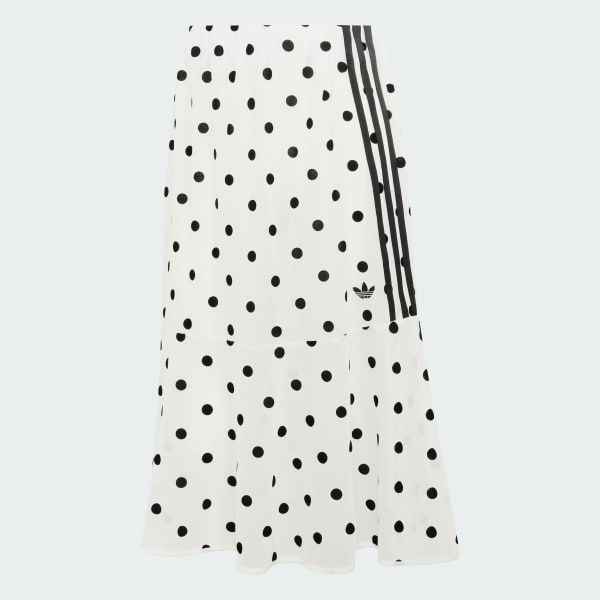 Blanco Falda de lunares de adidas Originals