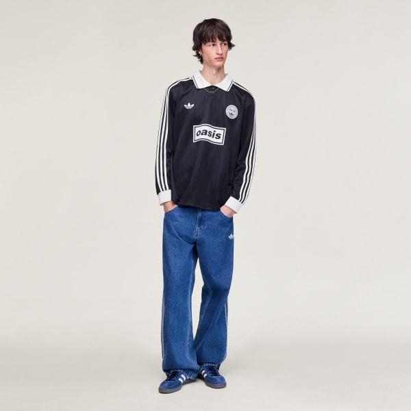 Black TOUR JACQUARD STRIPE JERSEY LONG SLEEVE