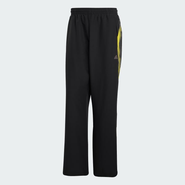 Black LOOSE CUTLINE TRACK Tracksuit Bottoms
