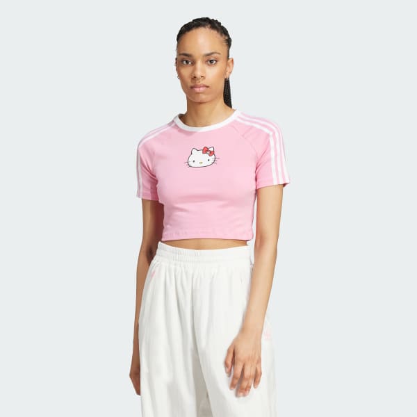 ◆コラボ◆HELLO KITTY X ADIDAS 3S BABY TEE(W)◆正規品◆人気 ◇コラボ◇HELLO KITTY X ADIDAS 3S BABY TEE(W)◇正規品◇人気