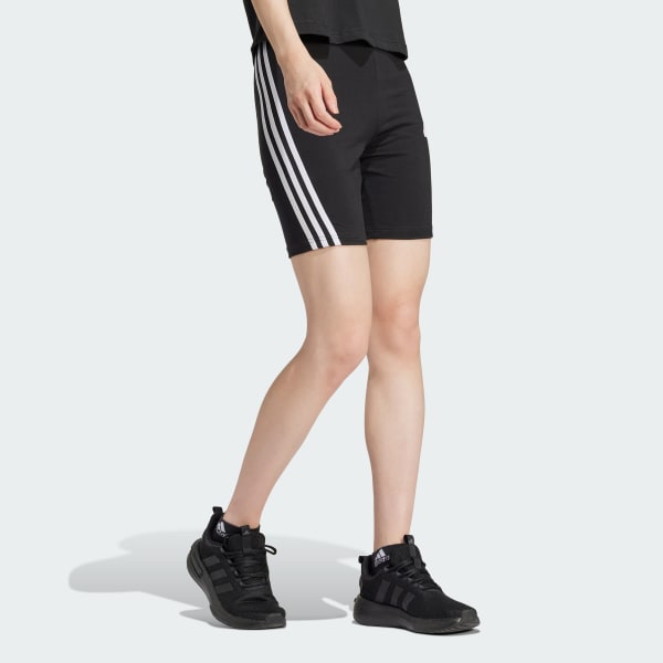 Black Future Icons 3-Stripes Bike Shorts