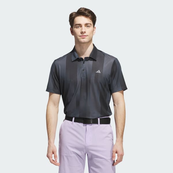 Szary Ultimate365 Mesh Radiant Print Polo Shirt