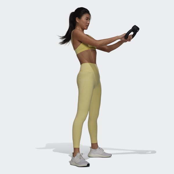 Giallo Leggings da yoga 7/8 adidas Studio