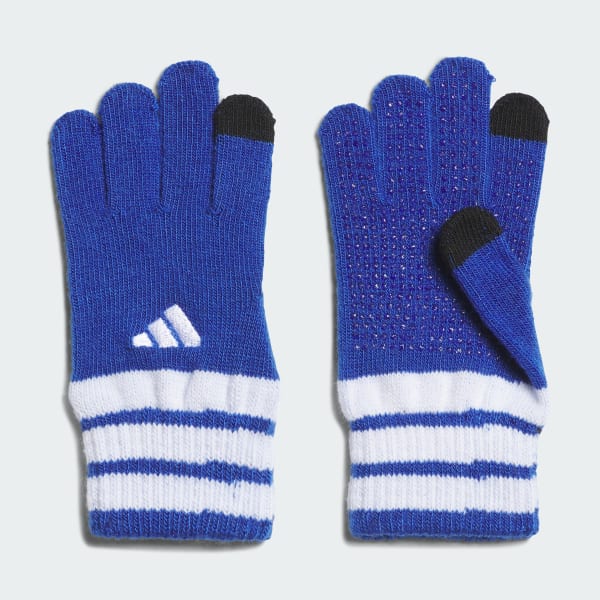 ブルー キッズ ニット グローブ