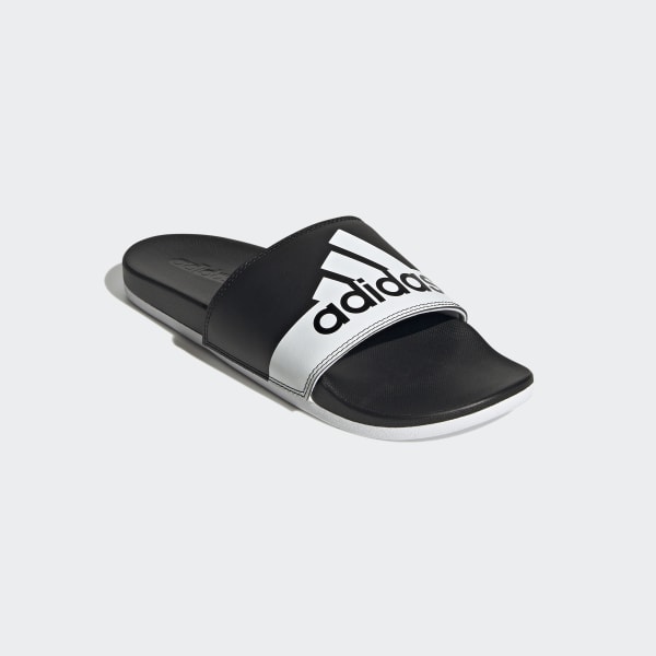 Black Adilette Comfort Slides