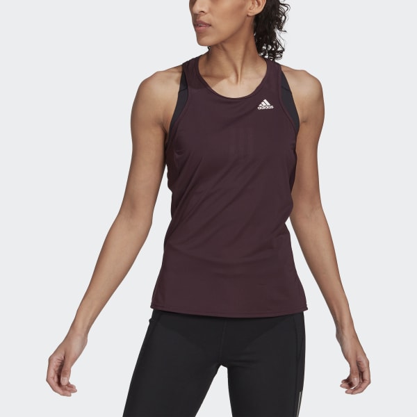 adidas Own the Run Running Tank Top Red adidas Thailand