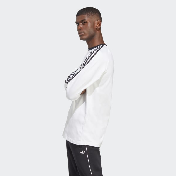 Adidas originals adicolor long sleeve football jersey in white cw1225 discount