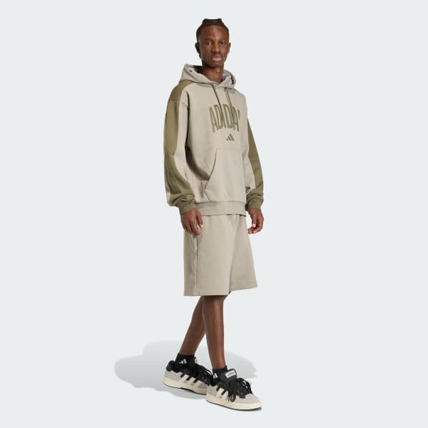 Green COLLEGIATE FLEECE SHORTS