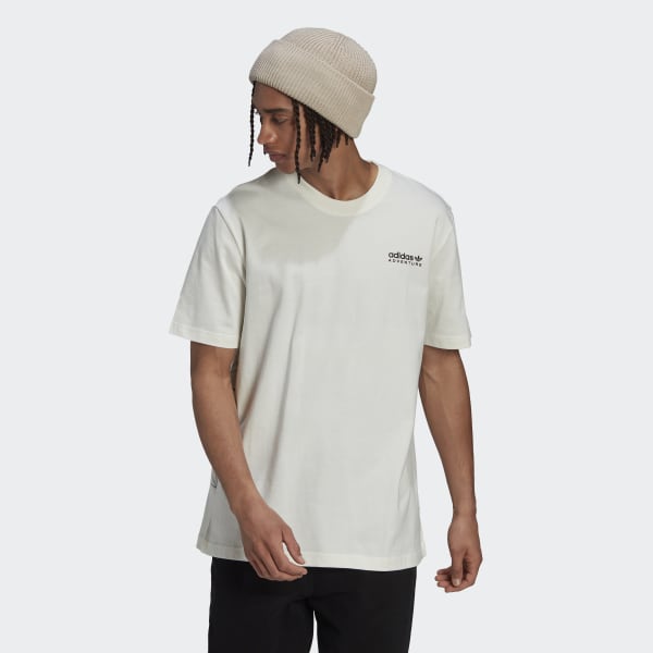 Blanco Camiseta adidas Adventure Mountain Back