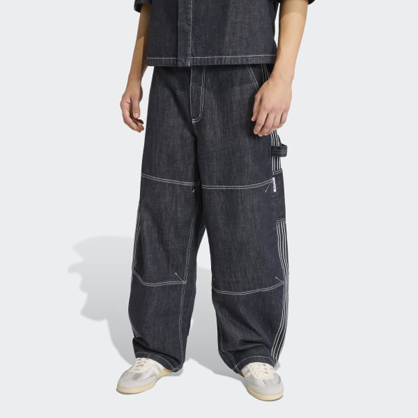 adidas ORIGINALS DENIM WORK PANT - Blue | Free Shipping with