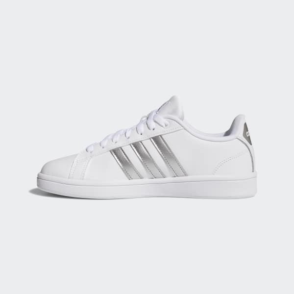 adidas advantage cloudfoam white