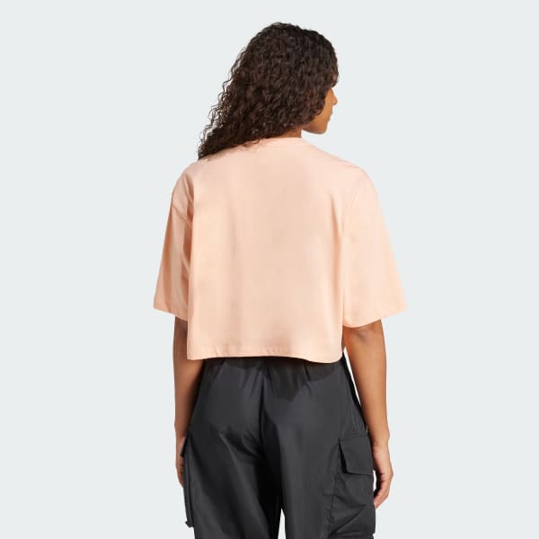 สีชมพู เสื้อครอป Essentials