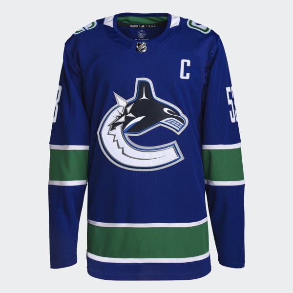 Blue Canucks Horvat Home Authentic Jersey