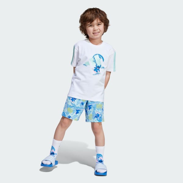 Putih Setelan T-Shirt Anak Lilo dan Stitch adidas x Disney
