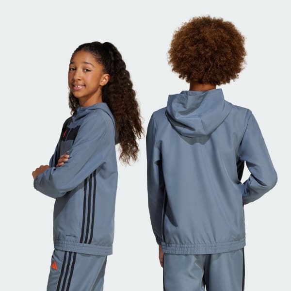 Flerfarvet Tiro 25 Essentials Woven Kids hættetrøje