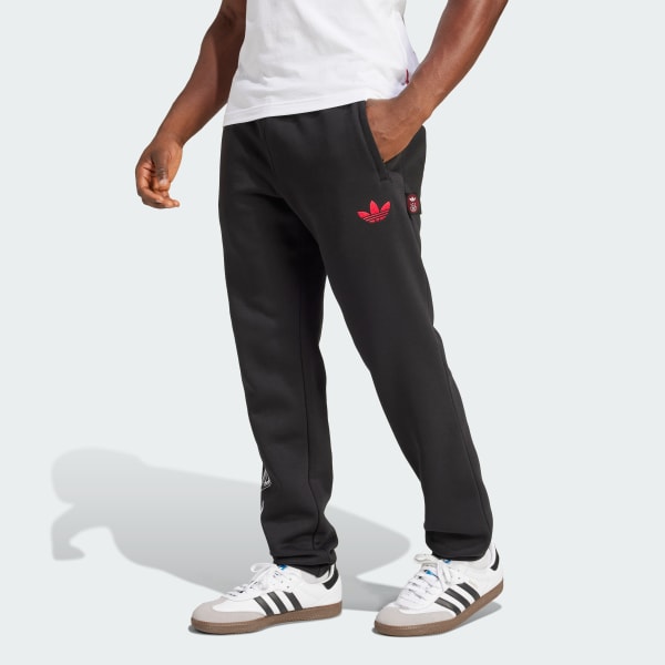cerná Ajax Amsterdam Graphic Tracksuit Bottoms