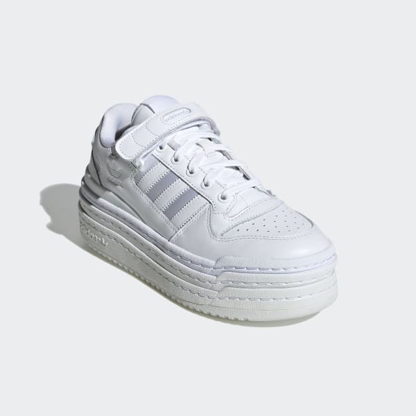 White Triple Platforum Low Shoes LSV02