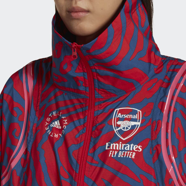 Κόκκινο Arsenal FC x adidas by Stella McCartney Woven Jacket ZF100