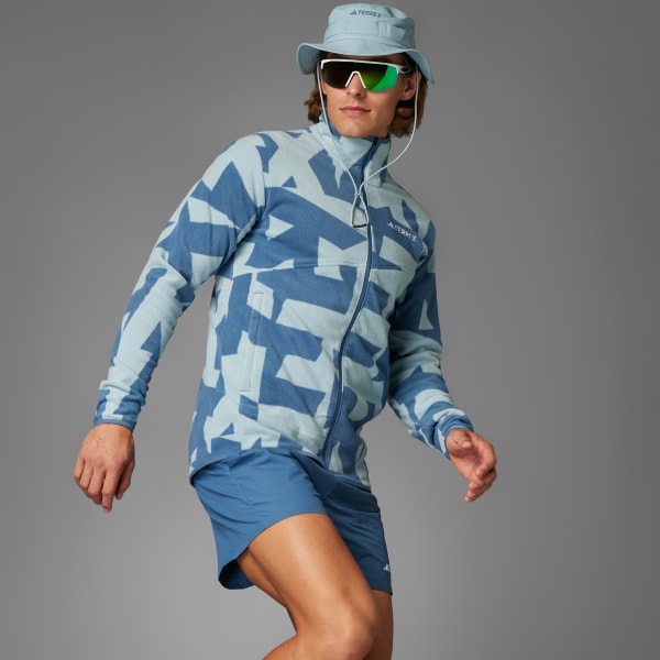 grijs Terrex Multi Printed Fleece Ritsjack