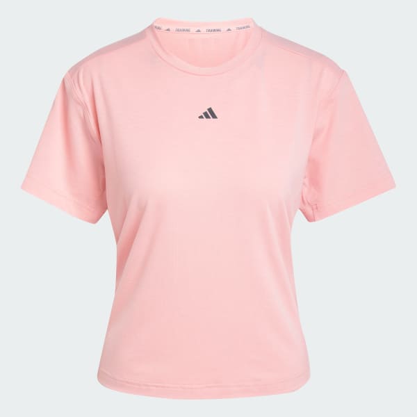 Pink Power Back-Cutout 3-Stripes T-Shirt