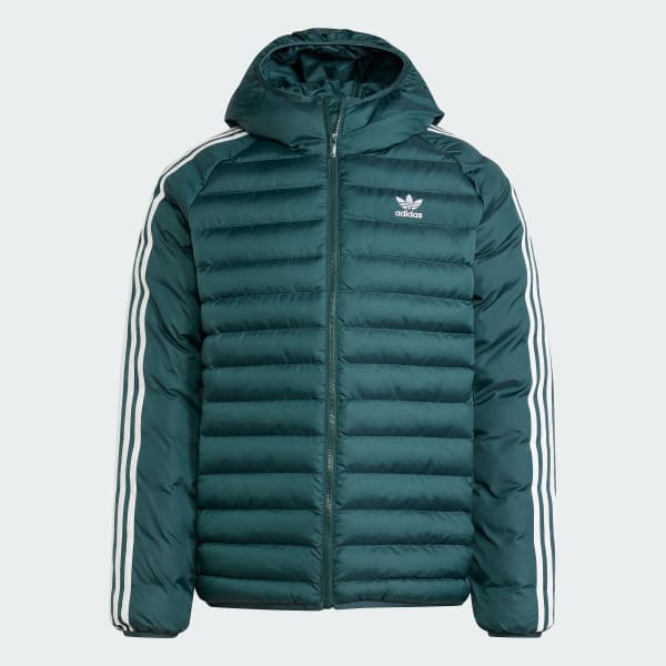 Verde Giacca Hooded Synthetic