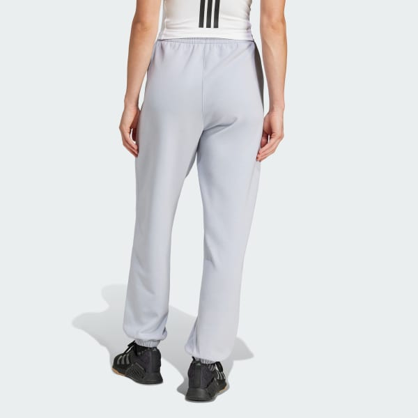 Adidas Women s D4T Knit Training Pants Large Halo Silver