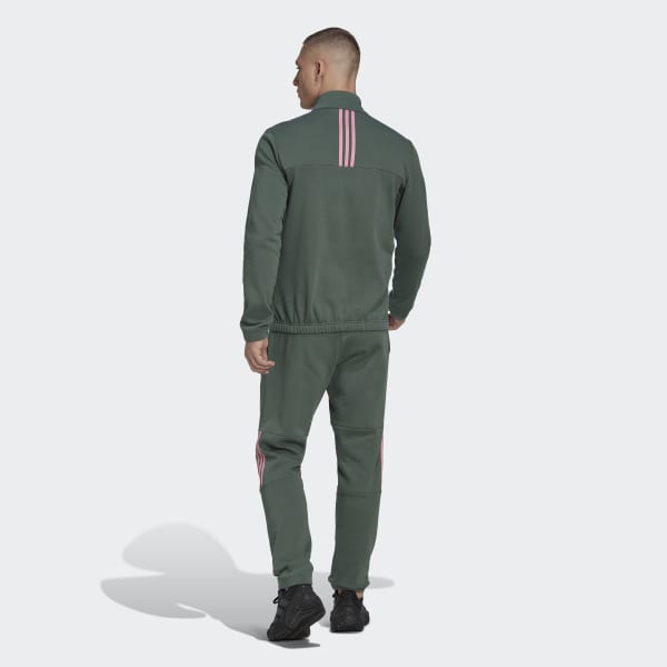 Zielony 1/4 Zip Fleece Track Suit SS510