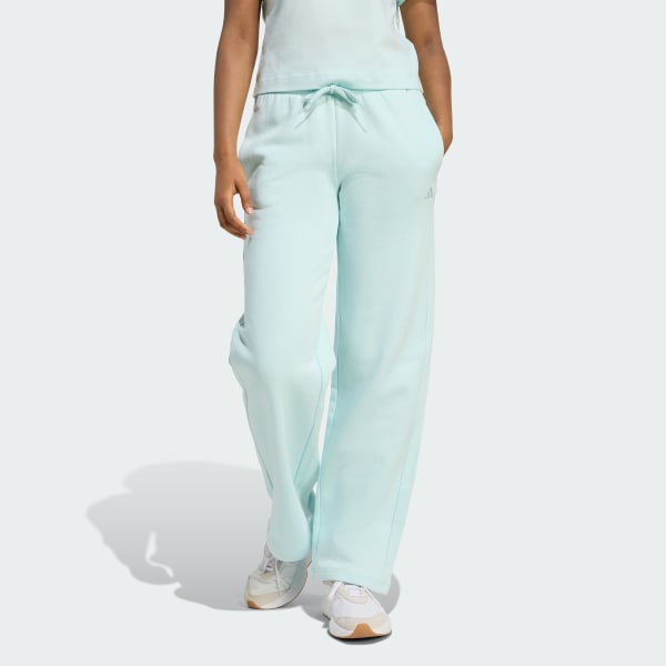 adidas Essentials Small Logo Feel Cozy Open-Hem Pants - Pink