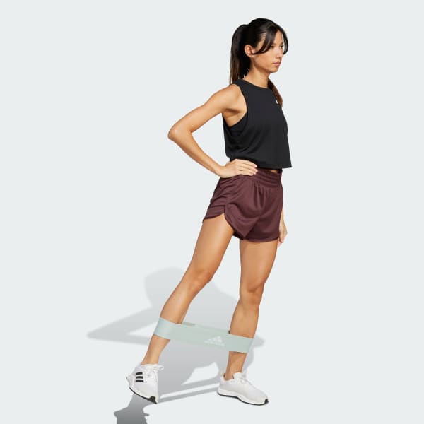 Bordeaux Short taille haute maille Pacer Essentials