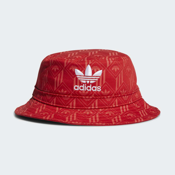 adidas Monogram Bucket Hat - Red 