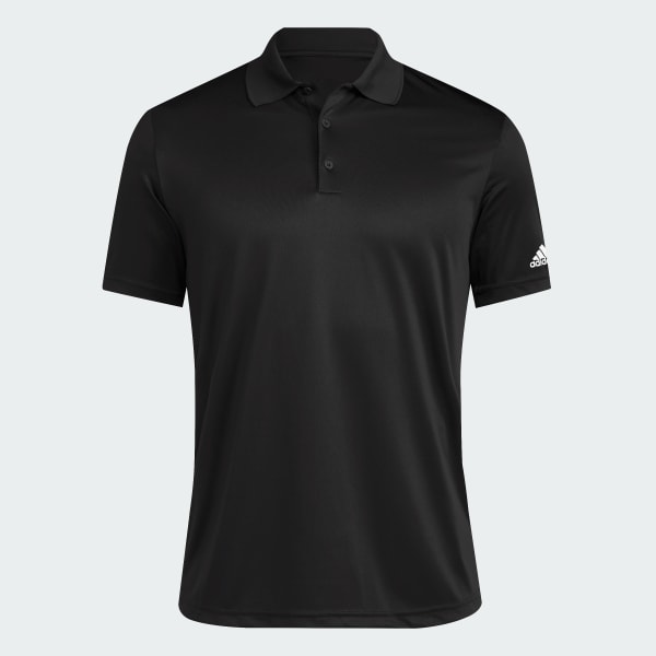 Mens black adidas polo shirt store