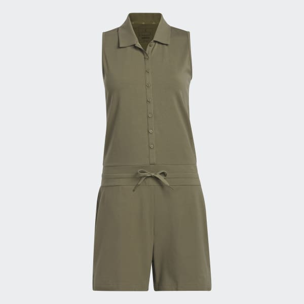 Green Knit Golf Romper