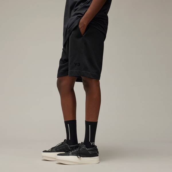 Black Y-3 French Terry Shorts