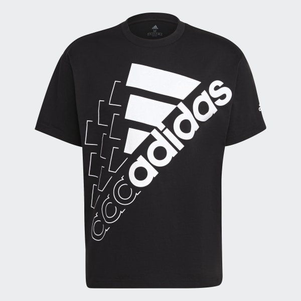 Negro Camiseta Essentials Logo (Género Neutro) IZA16