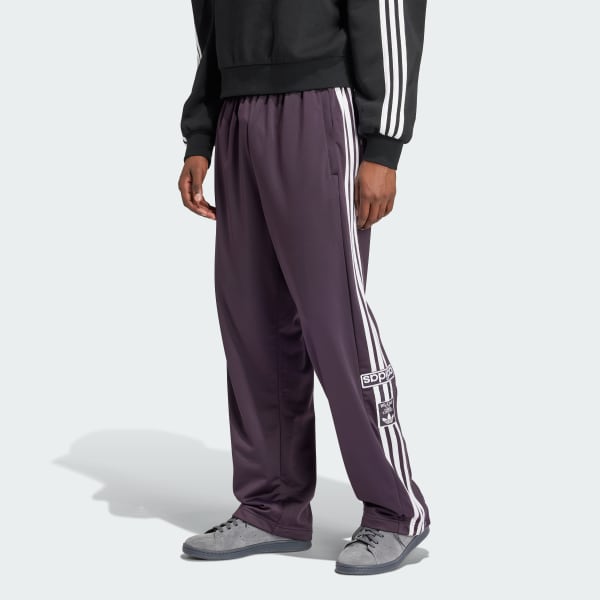 Adidas popper pants purple on sale
