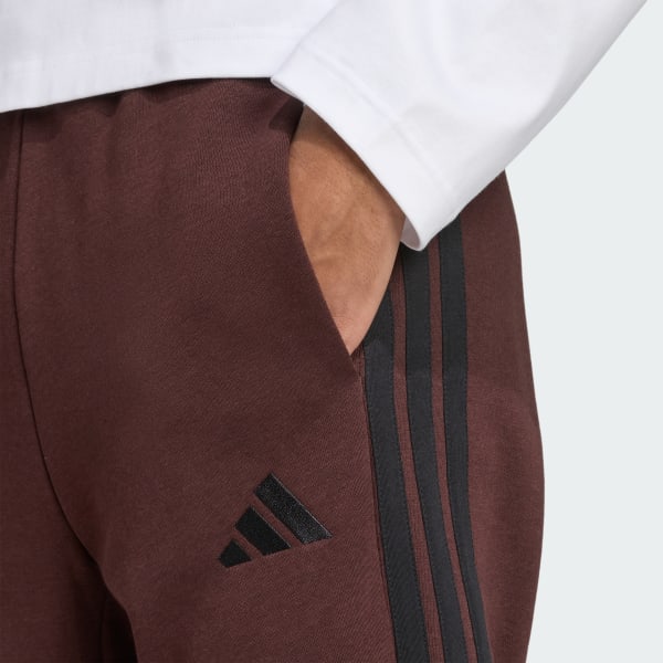 Essentials 3-Stripes Open Hem Fleece Pants